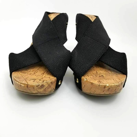 Montego Bay Club Slide Studded Sandals Black Sz 8 - Picture 9 of 12